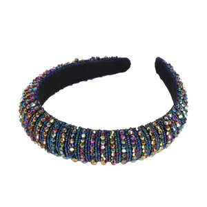 Hua Liyu – bandeau en cristal pour femmes, coiffe de mariée artistique rétro, fabriquée à la main avec des cristaux artificiels pour des occasions spéciales - Product Image 4