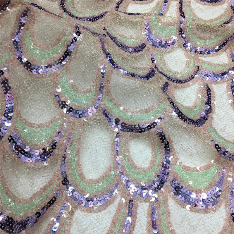 Cortina bordada de algodão, laço de algodão bonito 2020 africano tecido bordado com franjas design de pássaros