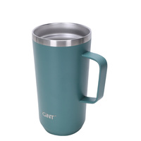 Tasse à café tasses d'eau potable tasses en acier inoxydable isolées à Double paroi écologiques cadeaux d'affaires modernes tasse en acier avec couvercle