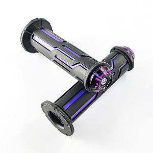 Qiangye <b>Motorcycle</b> Handlebar <b>Grips</b> 6 In Black Purple Universal Modification Parts For Off Road Vehicles And Skateboards - Product Image 2
