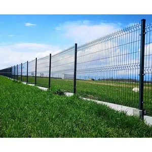 Galvanizado Steel Fence Painéis/3D Curvo Soldada Malha Jardim Cerca/Comercial Wire Mesh Esgrima Para Venda