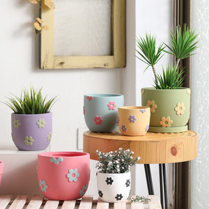 P268 Vente <span class=keywords><strong>en</strong></span> gros de petits pots de fleurs artificiels <span class=keywords><strong>en</strong></span> céramique <span class=keywords><strong>pour</strong></span> plantes succulentes - Product Image 2
