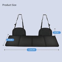 Matelas de couchage pliable pour siège arrière de SUV, planche d'extension de lit, matériau en flanelle, imperméable, pour accessoires intérieurs de voiture