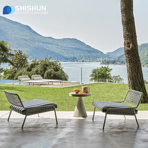 Moderne Touw Geweven Vrijetijdsstoel Bank Voor Balkon Tuin Patio Rotan Rieten Sofa Set Tuinmeubilair Fauteuil - Product Image 6