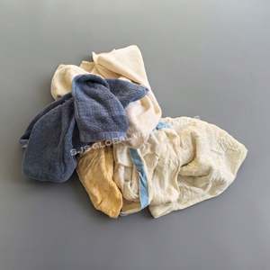 Trapos de Toalla de Algodón 100% Reciclado de Colores, Alta Absorción para Limpieza y Mantenimiento de Maquinaria Industrial - Product Image 1