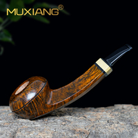 XIAOXIONG Usine En Gros Personnalisé Bois Longue Tige Tomate Pipes À Tabac Classique Nostalgie Briar Fumer Portable Réutilisable