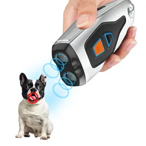 Wiederauf ladbare 3-Modus-Hunderinde Abschreckung im Freien Sonic Laser Repellent Anti Barking Control Ultraschall-Hunde trainings gerät