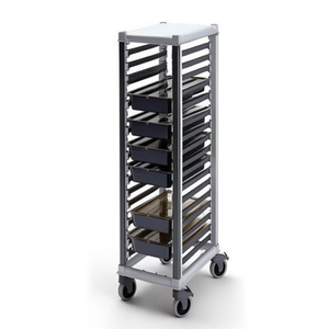 Carrello Portavassoi Cambro UGNPR11F18 a 18 Ripiani per Servizio Alimentare - Product Image 2