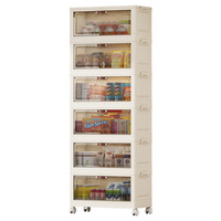 Armoire de rangement en plastique, organiseur de vêtements, armoire de rangement à clapet pour chambre à coucher, salon, casier pour collations, jouets, articles divers