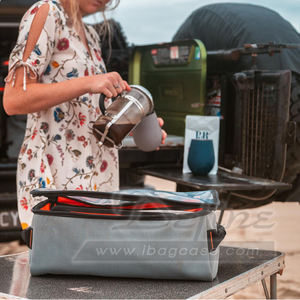 China Fabrikant Custom Outdoor Camping Opbergtas Kamp <span class=keywords><strong>Clear</strong></span> Top Canvas Tas - Product Image 6