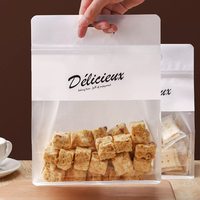 En stock Sachet de boulangerie en papier kraft avec fenêtre transparente et fermeture à lien métallique pour pain de mie, gâteaux et pâtisseries