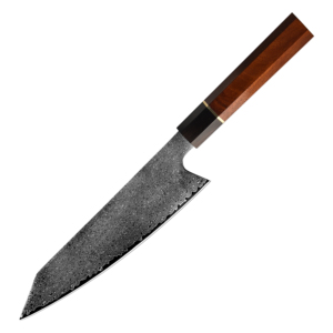 Vendedor superior de madera maciza de Damasco de acero inoxidable de 8 pulgadas cuchillo de cocina rebanador cuchillo de Chef de cocina - Product Image 1