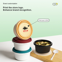 Boîte à emporter sécurisée anti-effraction en PP de qualité alimentaire, compatible micro-ondes/congélateur (-20~120°C), pour préparation de repas bento, 18oz, 55x28x41cm, TeGuan
