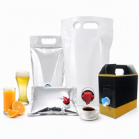 Pochettes Doypack à bec verseur personnalisées avec logo sérigraphié, qualité alimentaire, recyclables en PE, 1,5L, 2L, 3L, pour jus, vin et boissons, en boîte