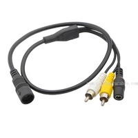 Câble audio vidéo étanche Mini Din 12V 3 broches 4 broches 5 broches 6 broches 7 broches 8 broches 9 broches 10 broches connecté à RCA pour min