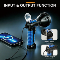 Projecteur LED super lumineux de 3600 lumens, lampe torche portative, longue durée, étanche, pour la navigation de plaisance et les activités de plein air