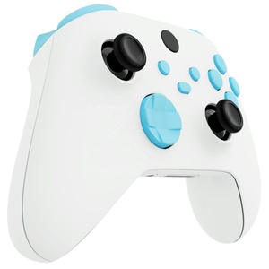 Accessoires de jeu de remplacement EXtremeRate Heaven Blue sans inscription personnalisée, ensemble complet de boutons pour manette Xbox Series X S - Product Image 3