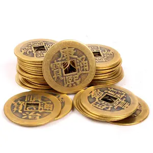 Metal memory souvenirs wholesale pure copper Qing dynasty 2.4 cm, copper money, five emperor money wholesale ten ages crafts