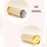Flacon Airless Vide 5ml 10ml 15ml, Flacon Pompe Airless Doré en PET pour Sérum et Lotion, Emballage Cosmétique, Logo Personnalisé