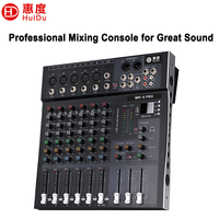 Console de mixage audio professionnelle 8 canaux MR-6/8/12PRO en métal avec Bluetooth, enregistrement USB et alimentation fantôme 48V pour DJ de scène