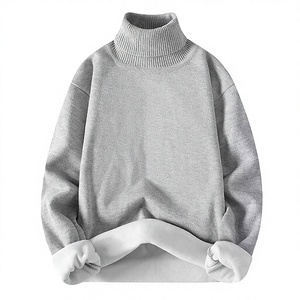 <span class=keywords><strong>Pull</strong></span> d'automne-hiver pour homme, col roulé uni, style européen et américain, décontracté, manches longues, pour adolescents - Product Image 1