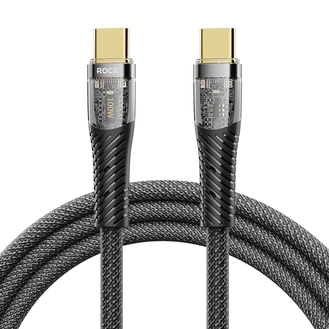 100W Wholesale High Quality Braided 1m USBC Type C Data Cable PD3.1 5A Fast Charging Data Transfer Cable Type C Cable