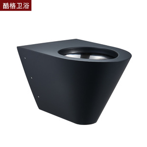 WC monobloc en acier inoxydable épais pour bar KTV, à poser au sol, à chasse d'eau par gravité, siphon en P, écologique - Product Image 3