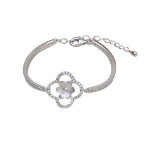 Bracelet en argent S925, tendance, fantaisie, porte-bonheur, pour femmes, tendance 1865, perle semi-finie, accessoires de bricolage, bijoux - Product Image 5