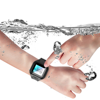 Pelacak GPS 4G Navigasi GPS LBS Jam Tangan Anti Rusak SOS IP67 Tahan Air Karet/Plastik Gelang Pemantau Tahanan Aplikasi Gratis