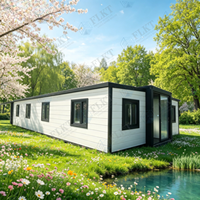 Maison conteneur extensible étanche à déploiement rapide FLKT, garantie 2 ans, usine source, maison modulaire préfabriquée moderne