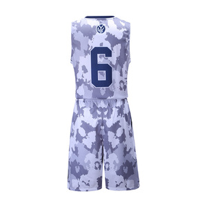 Set, polyester jersey basketball design, no brand logo set basketball jersey - Product Image 4