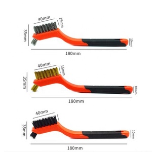 Juego de <span class=keywords><strong>Mini</strong></span> cepillos de alambre para limpieza, para trabajos y eliminación de pintura, óxido, amarillo y negro, 3 unidades - Product Image 6