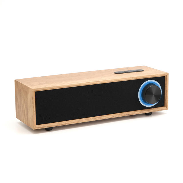 OEM Wholesale Plastic Wooden for 5.0 Speaker FM Radio USB Solar Powered Retro Portable Bass Audio System Gift Home Outdoor