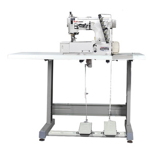 Máquina de Coser Industrial de Puntada Fija de Cuatro Agujas y Seis Hilos, de Doble Cara, Decorativa, para Fabricación de Calzado - Product Image 1