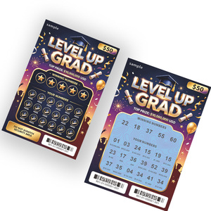 Boletos de Lotería Personalizados con Impresión Digital, Boletos Rasca y Gana con Premios Grandes, Tarjetas de Lotería Rasca y Gana para Graduación - Product Image 2
