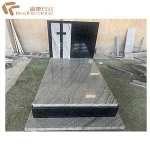 China Tomb Granite Headstone Natural Stone Gravestone For Cemetery Memorial