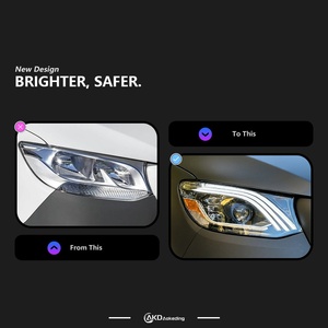 ชุดไฟหน้า Mercedes-Benz Sprinter 12V สไตล์ <span class=keywords><strong>Maybach</strong></span> LED แบบสองเลนส์ พร้อมไฟเดย์ไลท์แบบสามชั้น 55W - Product Image 2