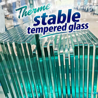 Verre trempé XinHong à production stable, découpable, durable et haute résistance pour cloisons de bâtiments commerciaux