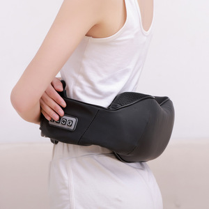 Tolike Shoulder <b>Back</b> Waist Massager Heating Kneading USB Rechargeable Lithium Battery Neck Massage Shawl PJ989 Black - Product Image 2