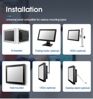 Mini Ordenador Industrial de 15.6\" y 7 Pulgadas, Sin Ventilador, Resistente al Agua, Todo en Uno, Android IP65, Panel Táctil WIFI para Exteriores, para Uso Industrial