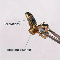 Mini-roulements rotatifs 3D pour ongles, breloques et outils d'art pour femmes et filles, pour la création de bijoux, à gorge profonde