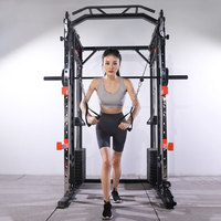 Prix d'usine Nouveau modèle Cage de musculation multifonctionnelle pliable avec rack à squats et plateformes de musculation pour entraînement à domicile