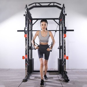 Precio de Fábrica Nuevo Estilo Máquina Smith Multifuncional con Jaula de Potencia y Soporte para Sentadillas con Placas de Peso Equipo de Entrenamiento para Gimnasio - Product Image 5