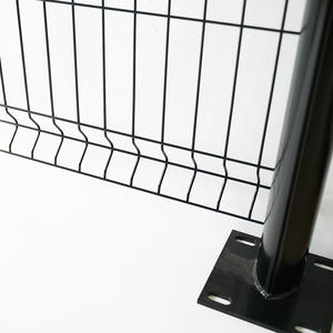 รั้วเหล็กชุบสังกะสีเคลือบด้วยผงสีดำปรับแต่งได้แผงรั้ว3D รั้วสนามพีวีซีเคลือบกลางแจ้ง - Product Image 5