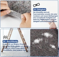 Feutre de peintre 180g-220g, couverture de protection pour peintre, Maler Abdeckvlies 1 X 50 M, feutre de peintre antidérapant pour la protection des sols