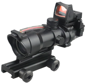 4X32 Magnification Fiber Optic Prism <strong>Scope</strong> Combine With HD1077 Red Dot Sight For Outdoor Hunting Sports - Product Image 1