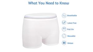 Bragas de recuperación posparto Malla de cintura alta Reutilizable Multiusos Absorbe la humedad Durable Antifugas para el cuidado quirúrgico - Product Image 4