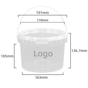 חבית פלסטיק 200 ליטר HDPE פתוחה מלמעלה, חבית פלסטיק כחולה 55 גלון עם שני חישוקי ברזל, דלי צבע - Product Image 4