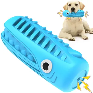 New Pet Rubber Squeaky Flavored Chew Toys Indestructible Interactive Dog Puzzle Toys For Dogs