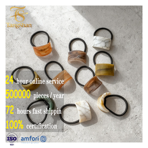 Duo Wei Enfants Style Européen Américain Simple Givré Grain de <span class=keywords><strong>Bois</strong></span> Prêle <span class=keywords><strong>Anneau</strong></span> de Cheveux Arc Géométrique Haute Élastique Tête <span class=keywords><strong>Corde</strong></span> pour - Product Image 1